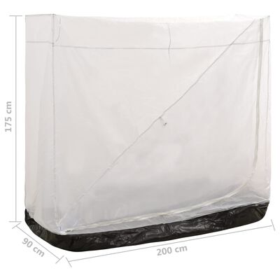 vidaXL Univerzalni unutarnji šator sivi 200 x 90 x 175 cm