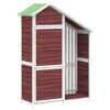 vidaXL Vrtno spremi&scaron;te za alat boja kave 120x53,5x170 cm od borovine
