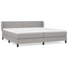 vidaXL Krevet s oprugama i madracem svjetlosivi 200 x 200cm od tkanine
