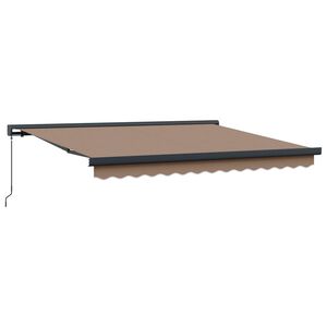 vidaXL Povlačivi tende Sivosmeđa 300 x 250 cm Platno i Aluminij