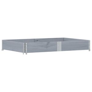 vidaXL Vrtna sadilica siva 150x100 cm od masivne borovine