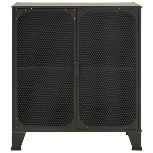 vidaXL Ormarić za pohranu sivi 72 x 36 x 82 cm od metala i MDF-a