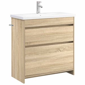 vidaXL Set namje&scaron;taja za kupaonicu Hrast sonoma 81 x 40 x 84,5 cm