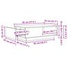 vidaXL Kava Stol Staro drvo 95 x 55 x 31 cm Konstruirano drvo