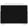vidaXL Krevetna konstrukcija s madracem Crna 100 x 200 cm tkanina