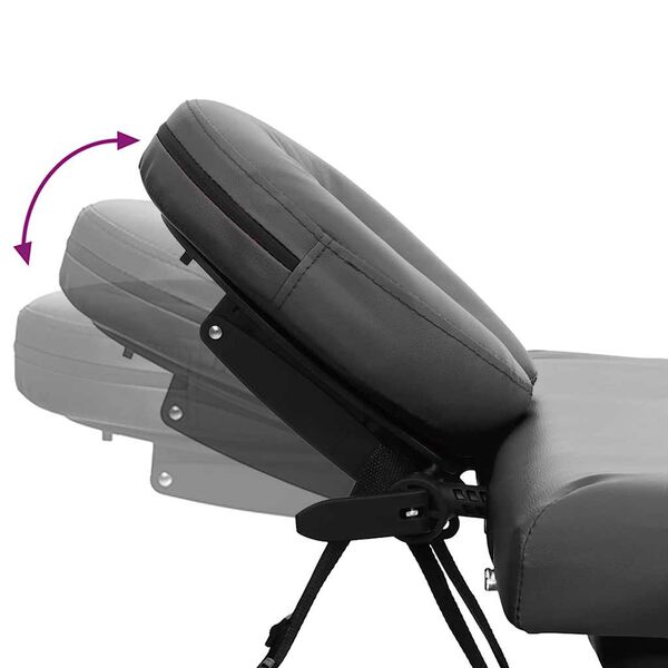 vidaXL Masažni stol s 4 zone i aluminijskim okvirom antracit 186x68 cm