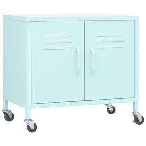 vidaXL Ormarić za pohranu boja mente 60 x 35 x 56 cm čelični