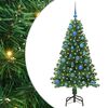vidaXL Umjetno božićno drvce Zelena 150 cm PVC i Čelik i Plastika