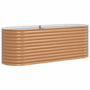 vidaXL Povi&scaron;ena gredica Smeđa 240 x 80 x 81 cm Čelik