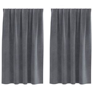 vidaXL Zavjese za zamračivanje 2 kom. Svjetlosiva 140 x 140 cm Bar&scaron;un