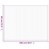 vidaXL Tepih pravokutni svijetli prirodni 80 x 100 cm od bambusa