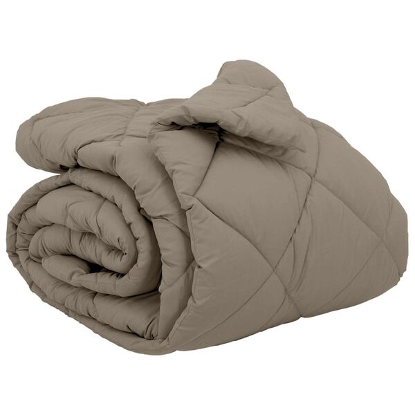 vidaXL Zimska pokrivača Svijetlo siva 200 x 200 cm Mikrovlakna