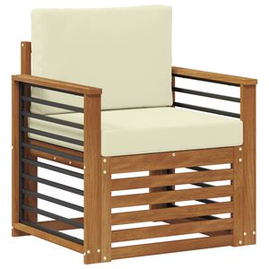 vidaXL Set vanjskih sofa Čvrsto drvo akacije i poliester