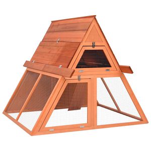 vidaXL Kavez za zečeve 152 x 127 x 109,5 cm od masivne jelovine