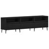 vidaXL TV ormar 150 x 30 x 44,5 cm Crni hrast Konstruirano drvo