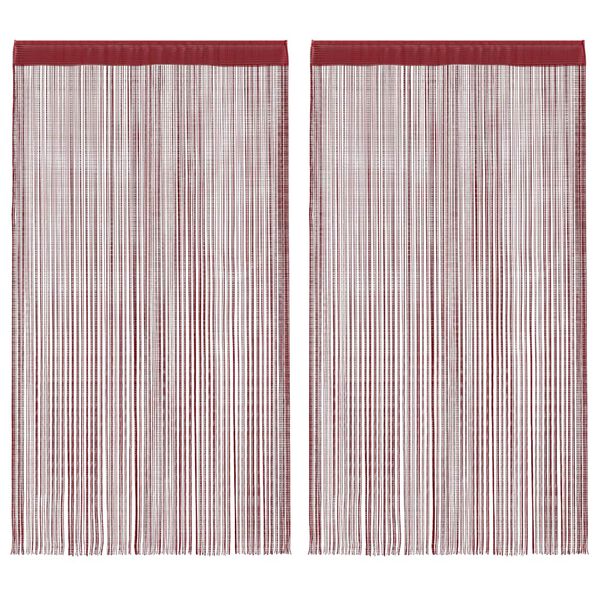 vidaXL Končane Zavjese 2 kom 140x250 cm Bordo