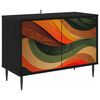 vidaXL TV ormar BONN 69 x 33 x 50,5 cm Crni hrast Konstruirano drvo