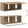 vidaXL Set zidnog ormarića za TV Zidne 4 pcs Umjetnički hrast