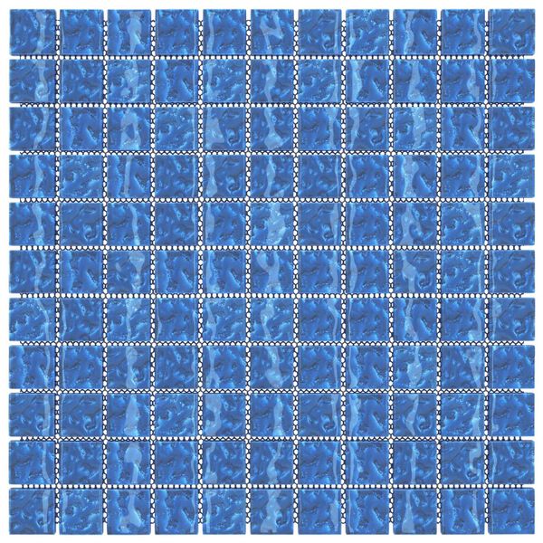 vidaXL Mosaic keramika 11 pcs Plava 50 x 50 cm Stakl