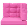 vidaXL Jastuk za vanjsku sofU 3 pcs Ružičasta Poliester