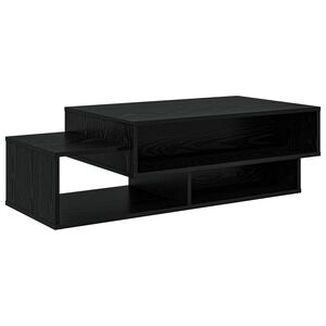 vidaXL Kava Stol Crni hrast 105 x 50 x 32,5 cm Konstruirano drvo