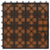 vidaXL Pločice za decking 11 pcs Tikovina 30 x 30 cm