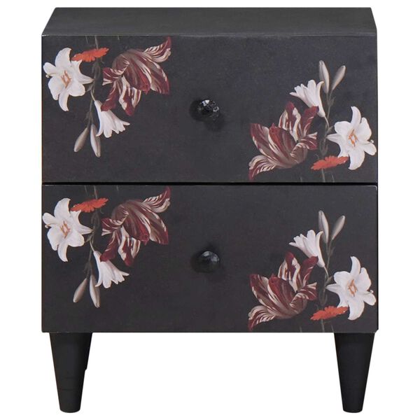 vidaXL Noćni ormarić 2 pcs Smeđa 40 x 33,5 x 46 cm Čvrsto drvo manga