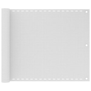 vidaXL Balkonski zastor bijeli 75 x 500 cm HDPE