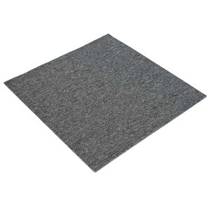 vidaXL Tepih pločica Srednja Siva 50 x 50 cm 36 kom. PP i bitumen