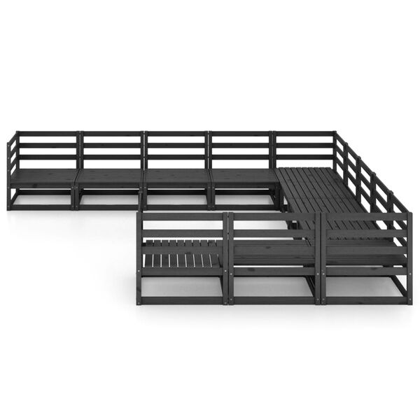 vidaXL 11-dijelna vrtna garnitura od masivne borovine