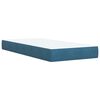 vidaXL Box spring krevet s madracem tamnoplavi 100x200 cm bar&scaron;unasti