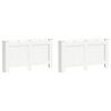 vidaXL Pokrovi za radijator 2 kom bijeli 152 x 19 x 81,5 cm MDF