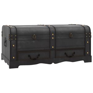 vidaXL Drvena &Scaron;krinja crna 90x51x42 cm