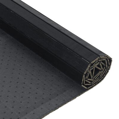 vidaXL Tepih pravokutni crni 70 x 500 cm od bambusa