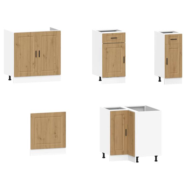 vidaXL 11-dijelni set kuhinjskih ormarića Porto konstruiranog drva