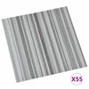 vidaXL Podne daske 55 pcs Svijetlo siva 5,11 m&sup2; PVC