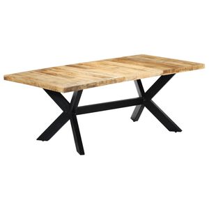 vidaXL Blagovaonski stol od masivnog drva manga 200 x 100 x 75 cm