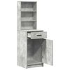 vidaXL Highboard Betonski sivi 40 x 40,5 x 135 cm Konstruirano drvo