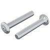 vidaXL Vijak s plastičnom glavom 2 kom. Srebrno M6 x 35 mm Čelik