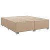 vidaXL Krevet box spring s madracem cappuccino 180x200 cm umjetna koža