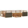 vidaXL Set vanjskih sofa 7 pcs Prirodna Čvrsto drvo akacije