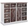 vidaXL Komoda s 10 ladica smeđa 113 x 30 x 79 cm drvena