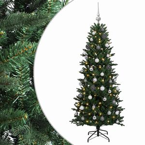 vidaXL Umjetno božićno drvce s kuglicom 120 cm 150 LED lampica