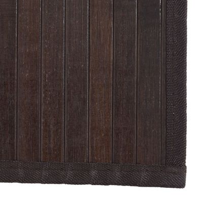 vidaXL Tepih pravokutni tamnosmeđi 80 x 500 cm od bambusa