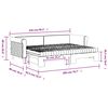 vidaXL Dnevni krevet na razvlačenje tamnozeleni 80 x 200 cm bar&scaron;unasti