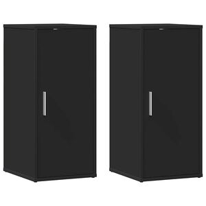vidaXL Ormarići za cipele 2 kom crni 32 x 35 x 70 cm od iverice