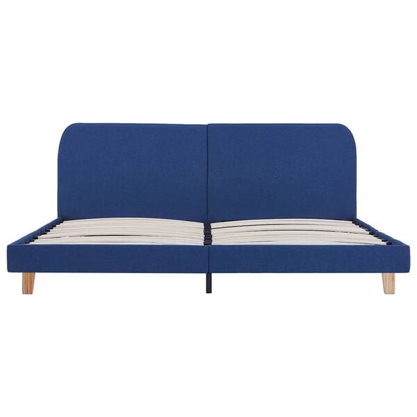 vidaXL Okvir kreveta bez madraca plava tkanina 150x200 cm