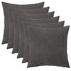 vidaXL Presvlaka za jastuk 6 pcs HEERLEN Tamnosiva 45 x 45 cm Bar&scaron;un