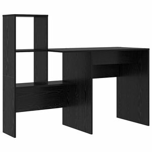 vidaXL Stol Crni hrast Konstruirano drvo 131,5 x 50 x 106,5 cm