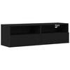 vidaXL TV zidni ormar 100 x 30 x 30 cm Crni hrast Konstruirano drvo